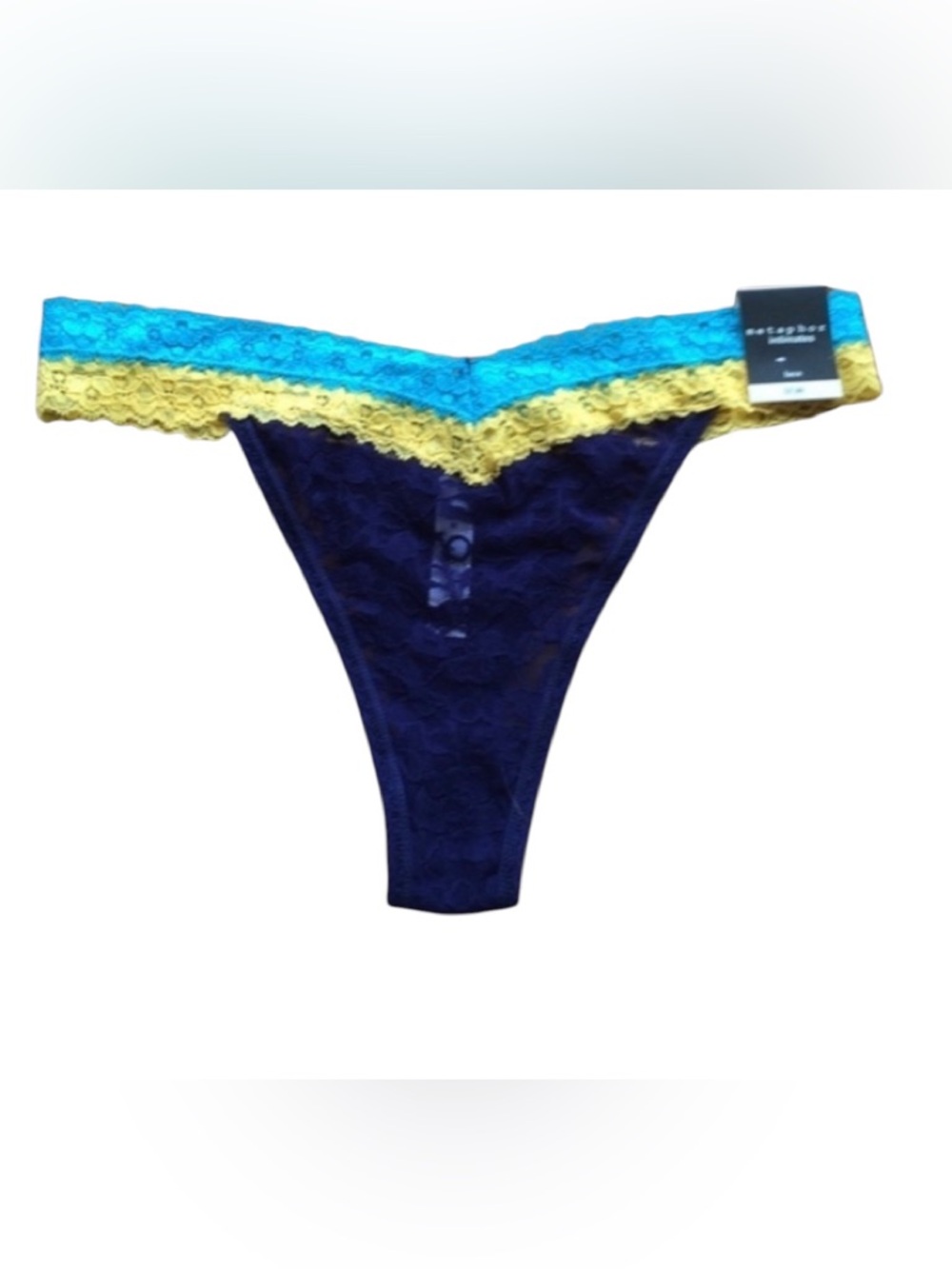 Metaphor Tricolor Lace Thong Panties NWT